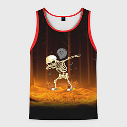 Майка-безрукавка мужская Skeletons dab - dark forest, цвет: 3D-красный