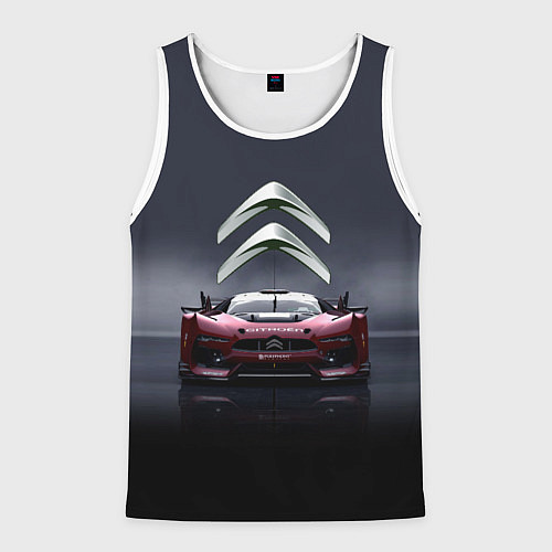 Мужская майка без рукавов Citroen - Racing team - Motorsport / 3D-Белый – фото 1