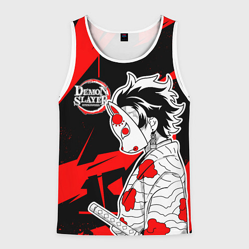 Мужская майка без рукавов Танджиров Комадо - Клинок / 3D-Белый – фото 1