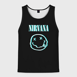 Майка-безрукавка мужская Nirvana неон, цвет: 3D-черный