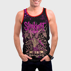 Майка-безрукавка мужская Slipknot pink, цвет: 3D-красный — фото 2