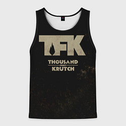 Майка-безрукавка мужская TFK - Thousand Foot Krutch, цвет: 3D-черный
