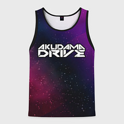 Майка-безрукавка мужская Akudama Drive gradient space, цвет: 3D-черный