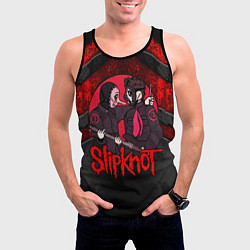 Майка-безрукавка мужская Slipknot black and red, цвет: 3D-черный — фото 2