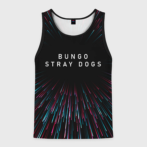 Мужская майка без рукавов Bungo Stray Dogs infinity / 3D-Черный – фото 1