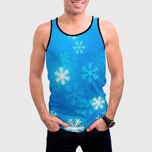 Мужская майка без рукавов Зима 2023 / 3D-Черный – фото 3