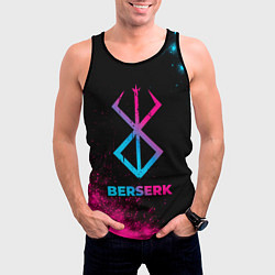 Майка-безрукавка мужская Berserk - neon gradient, цвет: 3D-черный — фото 2