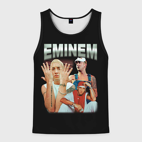 Мужская майка без рукавов Eminem Slim Shady / 3D-Черный – фото 1