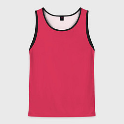Майка-безрукавка мужская Viva magenta pantone textile cotton, цвет: 3D-черный