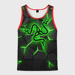 Мужская майка без рукавов Razer neon logo