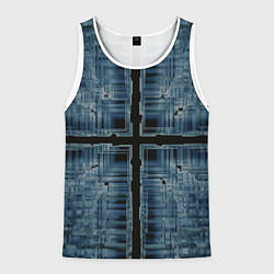 Мужская майка без рукавов Абстрактное множество прозрачных геометрических фи