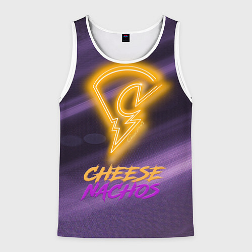 Мужская майка без рукавов Cheese Nachos / 3D-Белый – фото 1
