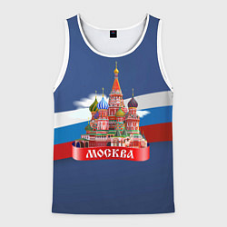 Мужская майка без рукавов Москва Кремль