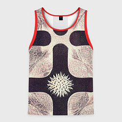 Майка-безрукавка мужская Abstract of fingerprint, цвет: 3D-красный