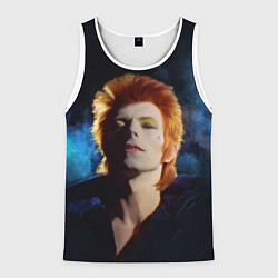 Майка-безрукавка мужская David Bowie - Jean Genie, цвет: 3D-белый