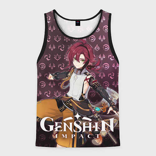 Мужская майка без рукавов Хэйдзо элементали / 3D-Черный – фото 1