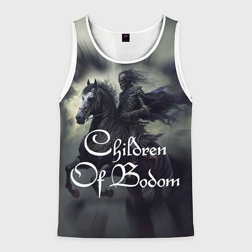 Мужская майка без рукавов Children of Bodom on horseback / 3D-Белый – фото 1