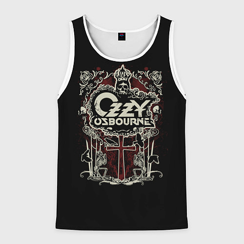 Мужская майка без рукавов Ozzy Osbourne logo / 3D-Белый – фото 1