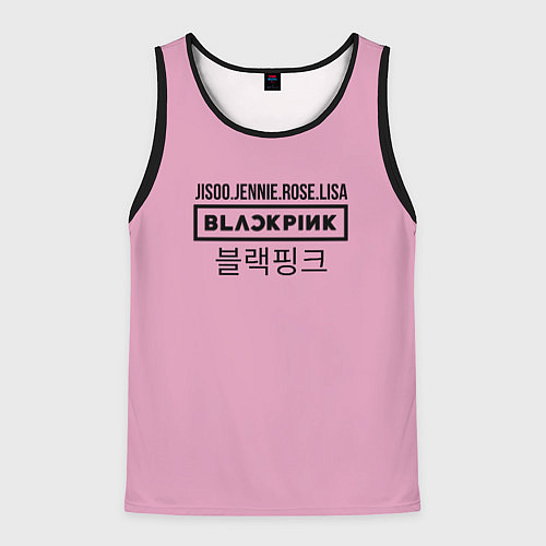 Мужская майка без рукавов BlackPink Лого / 3D-Черный – фото 1
