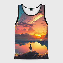 Майка-безрукавка мужская Я не нарушаю правила, я живу по своим, цвет: 3D-черный