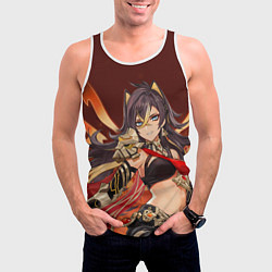 Майка-безрукавка мужская Dehya Genshin Impact, цвет: 3D-белый — фото 2