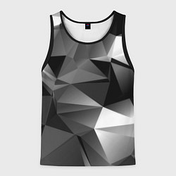 Майка-безрукавка мужская Geometry grey ship, цвет: 3D-черный