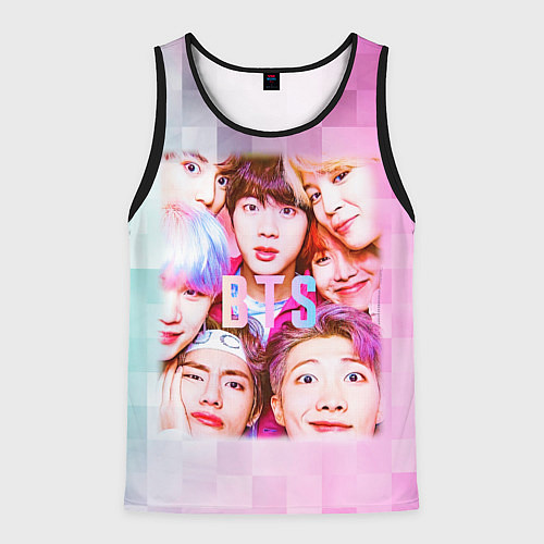 Мужская майка без рукавов BTS K-pop / 3D-Черный – фото 1