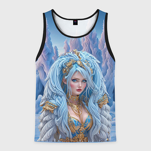 Мужская майка без рукавов Crystal Maiden Dota2 / 3D-Черный – фото 1