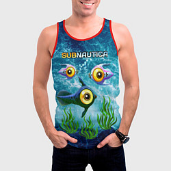 Майка-безрукавка мужская Subnautica, цвет: 3D-красный — фото 2