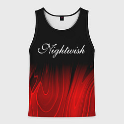 Мужская майка без рукавов Nightwish red plasma