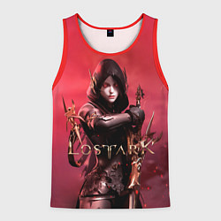 Майка-безрукавка мужская Lost Ark - woman assassin, цвет: 3D-красный