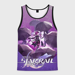 Майка-безрукавка мужская Кафка под зонтом, цвет: 3D-черный