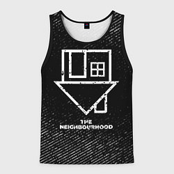 Мужская майка без рукавов The Neighbourhood с потертостями на темном фоне
