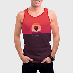 Майка-безрукавка мужская Виноагент, цвет: 3D-красный — фото 2
