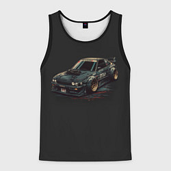 Майка-безрукавка мужская Nissan Skyline 2000 gtr, цвет: 3D-черный