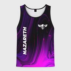 Майка-безрукавка мужская Nazareth violet plasma, цвет: 3D-черный