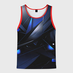Мужская майка без рукавов Blue black background