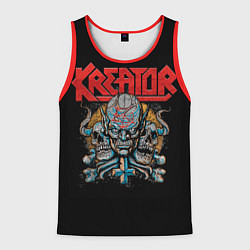 Майка-безрукавка мужская Kreator - трэш-метал, цвет: 3D-красный