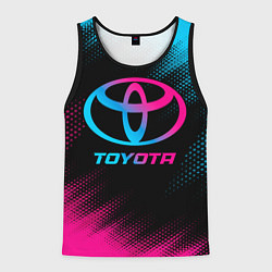 Мужская майка без рукавов Toyota - neon gradient