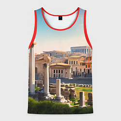 Майка-безрукавка мужская Руины Рима, цвет: 3D-красный