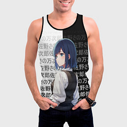 Майка-безрукавка мужская Аканэ Курагава - Дитя айдола, цвет: 3D-черный — фото 2