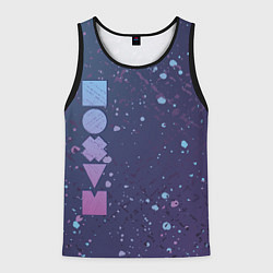 Майка-безрукавка мужская Все равно, цвет: 3D-черный