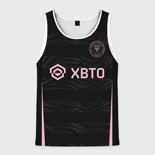 Мужская майка без рукавов ФК Интер Майами форма гостевая / 3D-Белый – фото 1