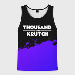 Майка-безрукавка мужская Thousand Foot Krutch purple grunge, цвет: 3D-черный