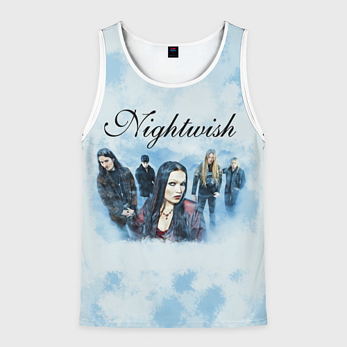 Мужская майка без рукавов Nightwish band / 3D-Белый – фото 1