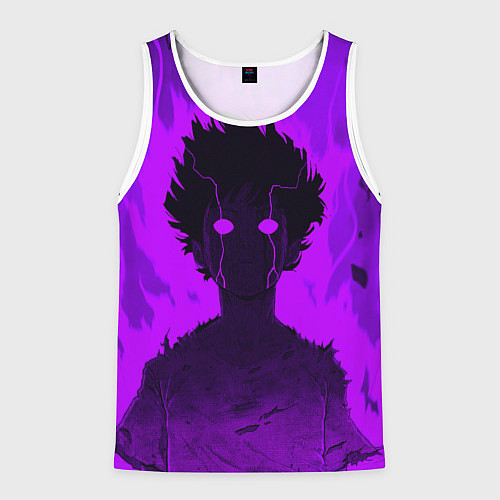 Мужская майка без рукавов Mob Psycho Rage / 3D-Белый – фото 1