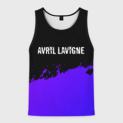 Мужская майка без рукавов Avril Lavigne purple grunge