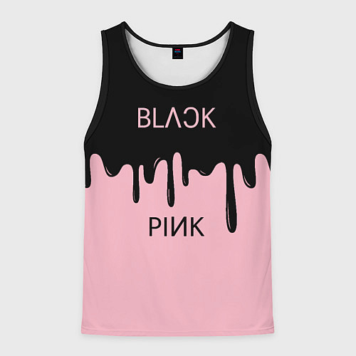 Мужская майка без рукавов Blackpink - краски / 3D-Черный – фото 1