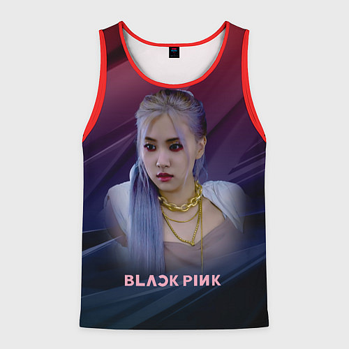 Мужская майка без рукавов Blackpink Rose / 3D-Красный – фото 1