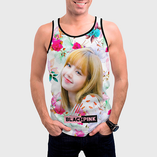 Мужская майка без рукавов Blackpink Lisa / 3D-Черный – фото 3